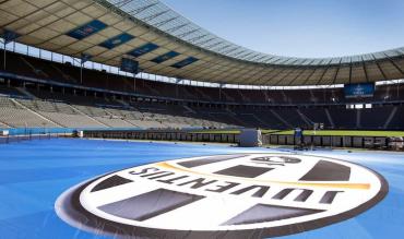 Il logo gigante della Juve a Berlino nel 2015!