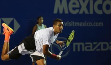 Un servizio vincente dell'australiano Nick Kyrgios 