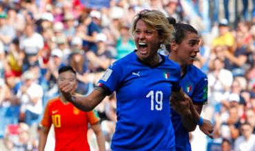 L'esultanza di Valentina Giacinti!