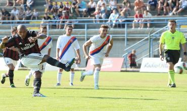 L'Alcione in amichevole contro il Milan