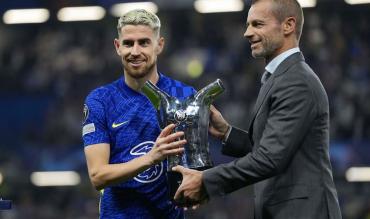 Ceferin con Jorginho ad Oporto