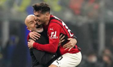 L'esultanza di Pioli