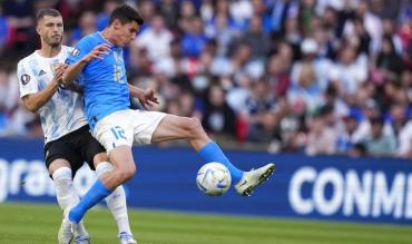 Pessina in maglia azzurra