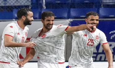 L'esultanza di Mohamed Ali Ben Romdhane, centrocampista dell'Espérance