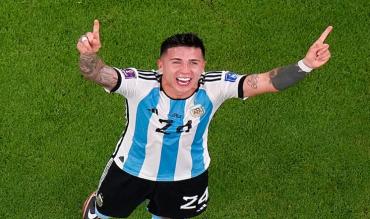 La gioia di Enzo Fernandez!