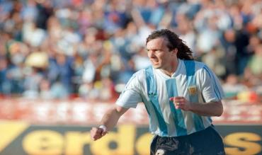 Abel Balbo con la maglia della sua nazionale