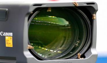 Una telecamera a bordo campo