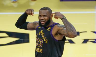 L'esultanza di LeBron