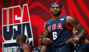 LeBron con il Team USA
