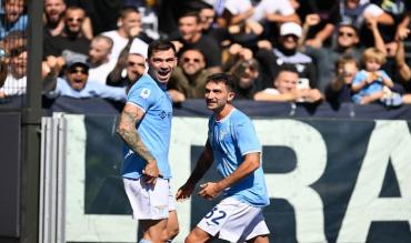 Romagnoli e Cataldi sotto la Nord